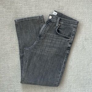 ZARA Gray Women’s Mid-Rise Straight Leg Jeans